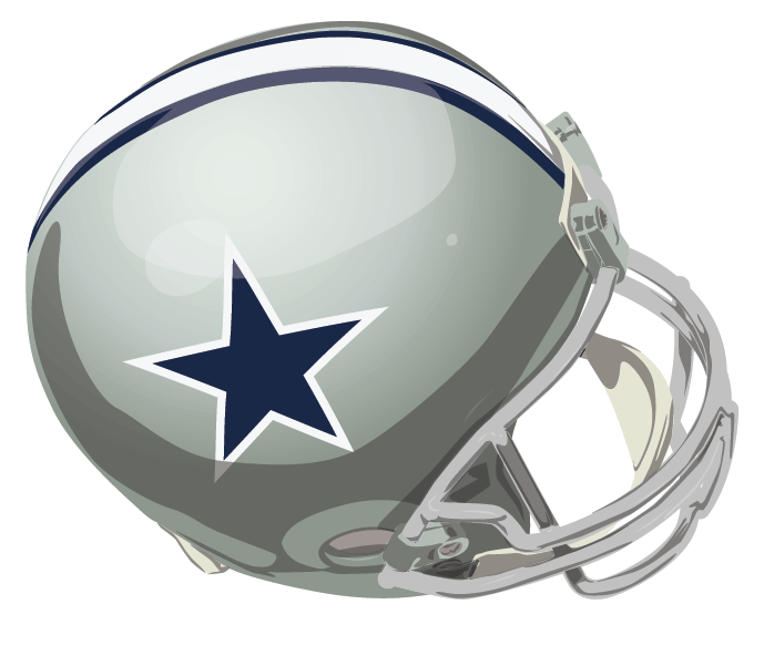 Dallas Cowboys 1964-1966 Helmet iron on transfers for clothing